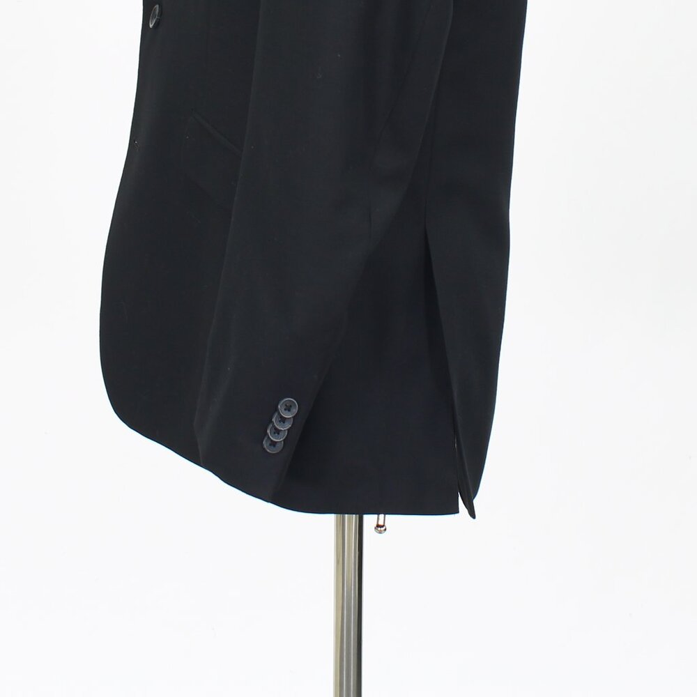 Kenneth Cole 40R Black Blazer Sport Coat Jacket 2-Button Solid Y175 - Picture 6 of 11